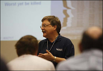 David Rush with VDOT Conducts Workzone Awareness Sessions at VDOT.